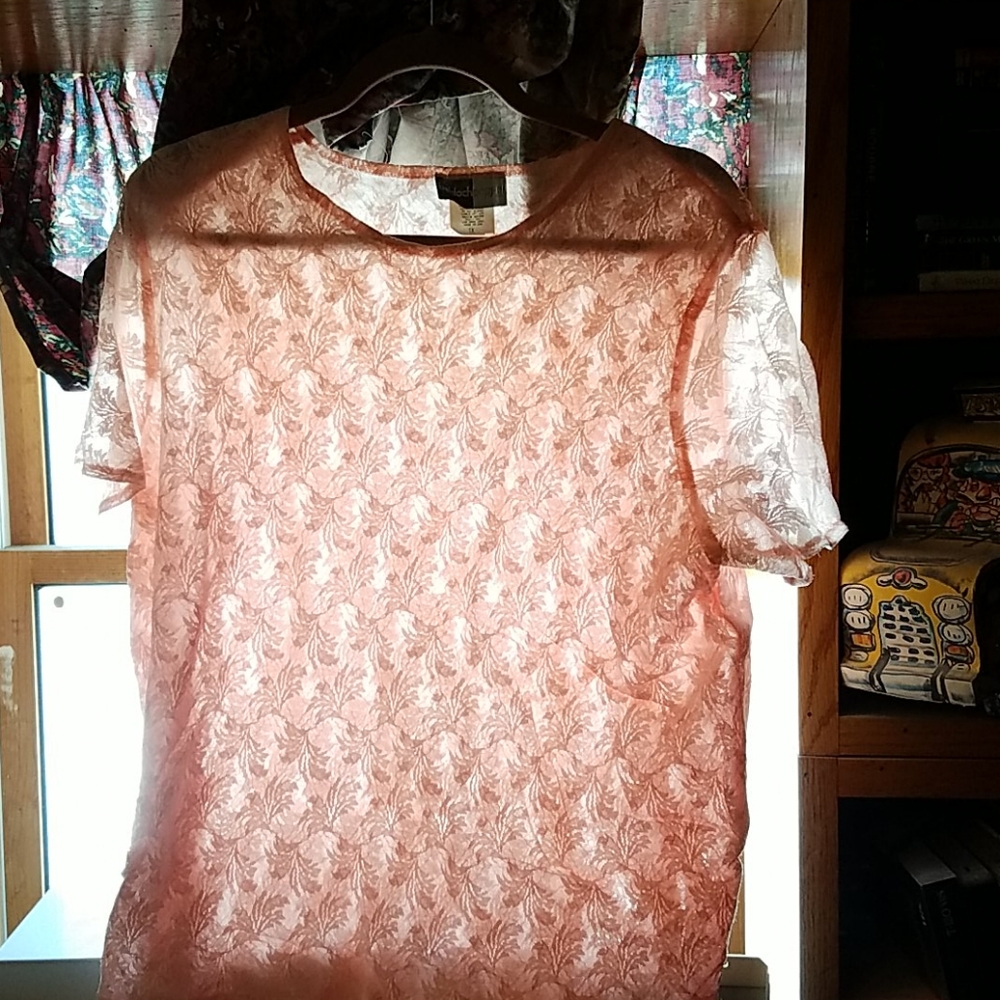 Beldoch popper lacy Plus size top